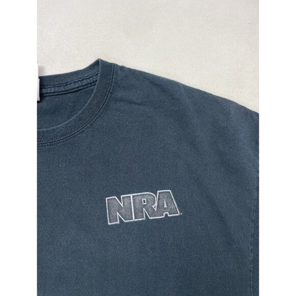 NRA Right To Bear Arms Never Surrender Guns Eagle Graphic T-shirt Men XXL Black - Picture 4 of 6